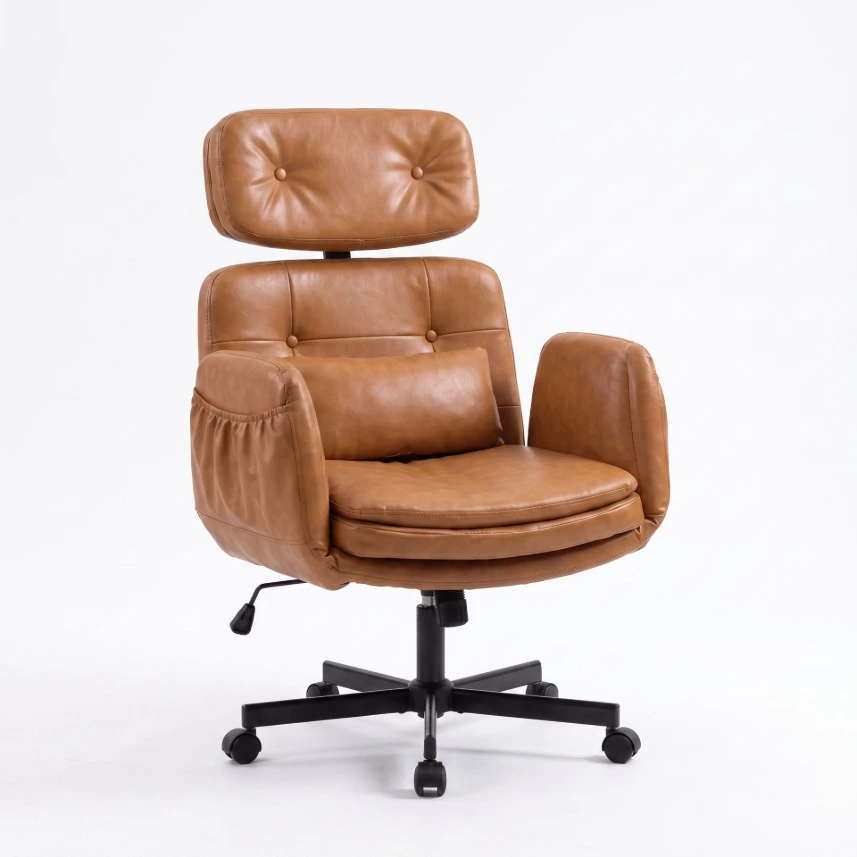 Fauteuil de bureau en cuir Monza