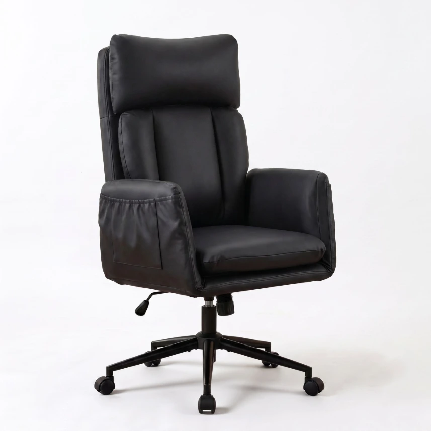 Fauteuil de bureau en cuir Orsay