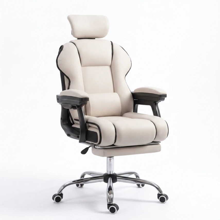 Fauteuil de bureau en cuir Milano