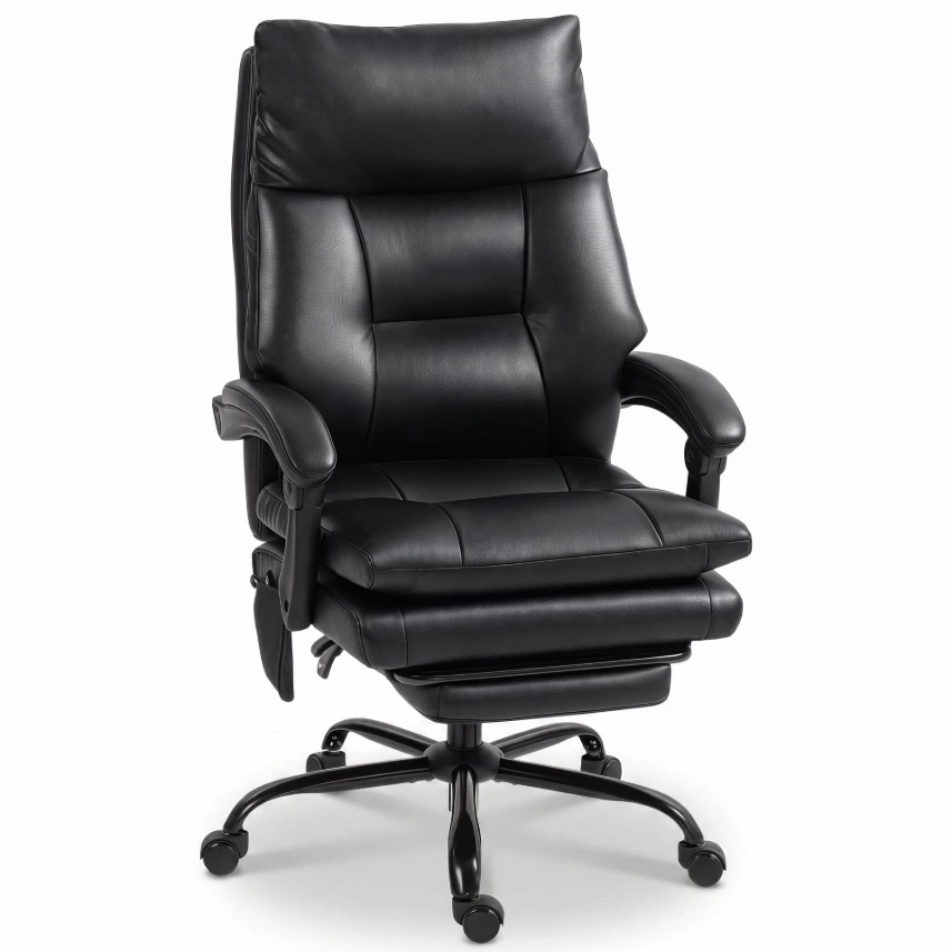 Fauteuil de bureau en cuir Torino